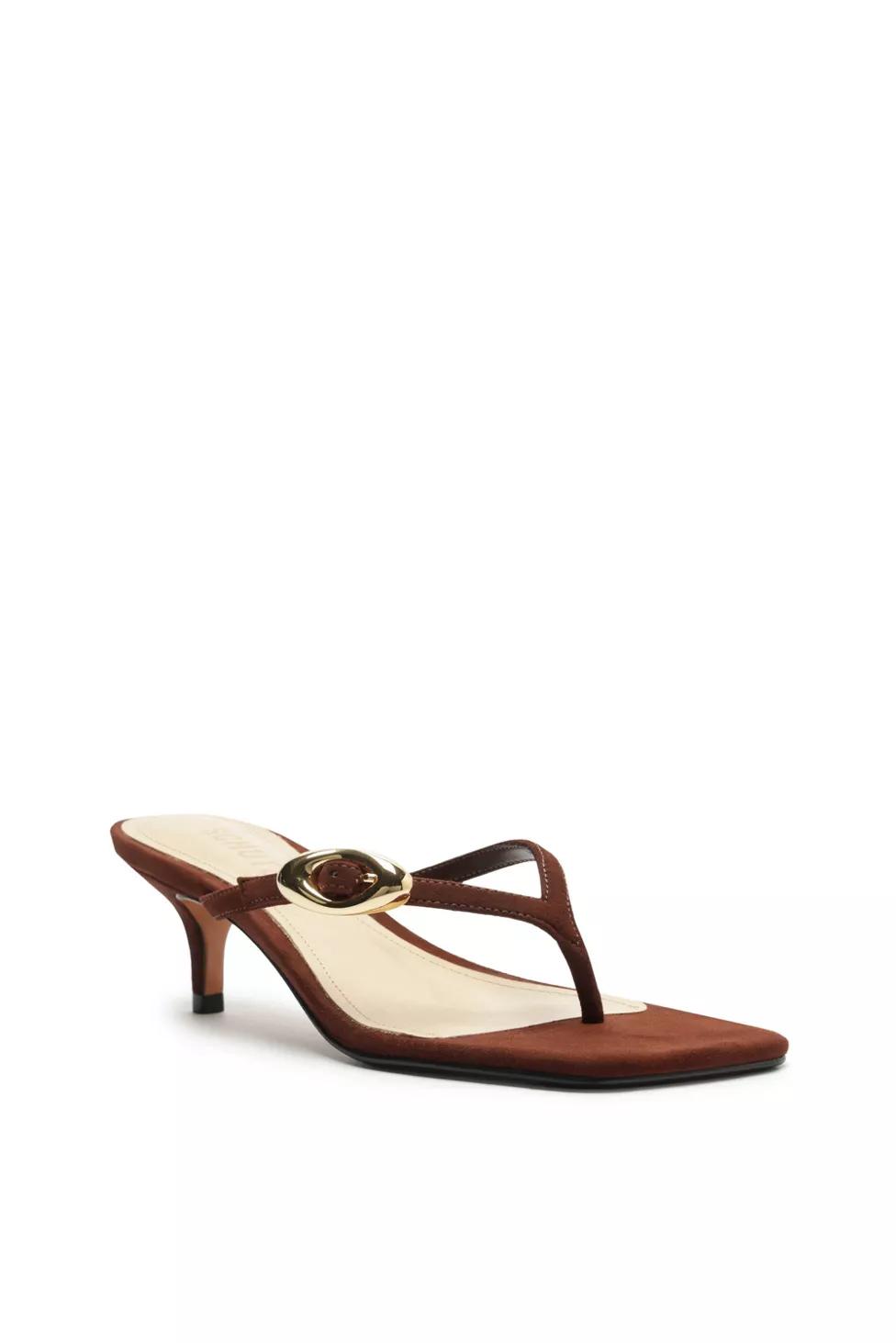 Schutz Nubuck Miriam Thong Heel by SCHUTZ