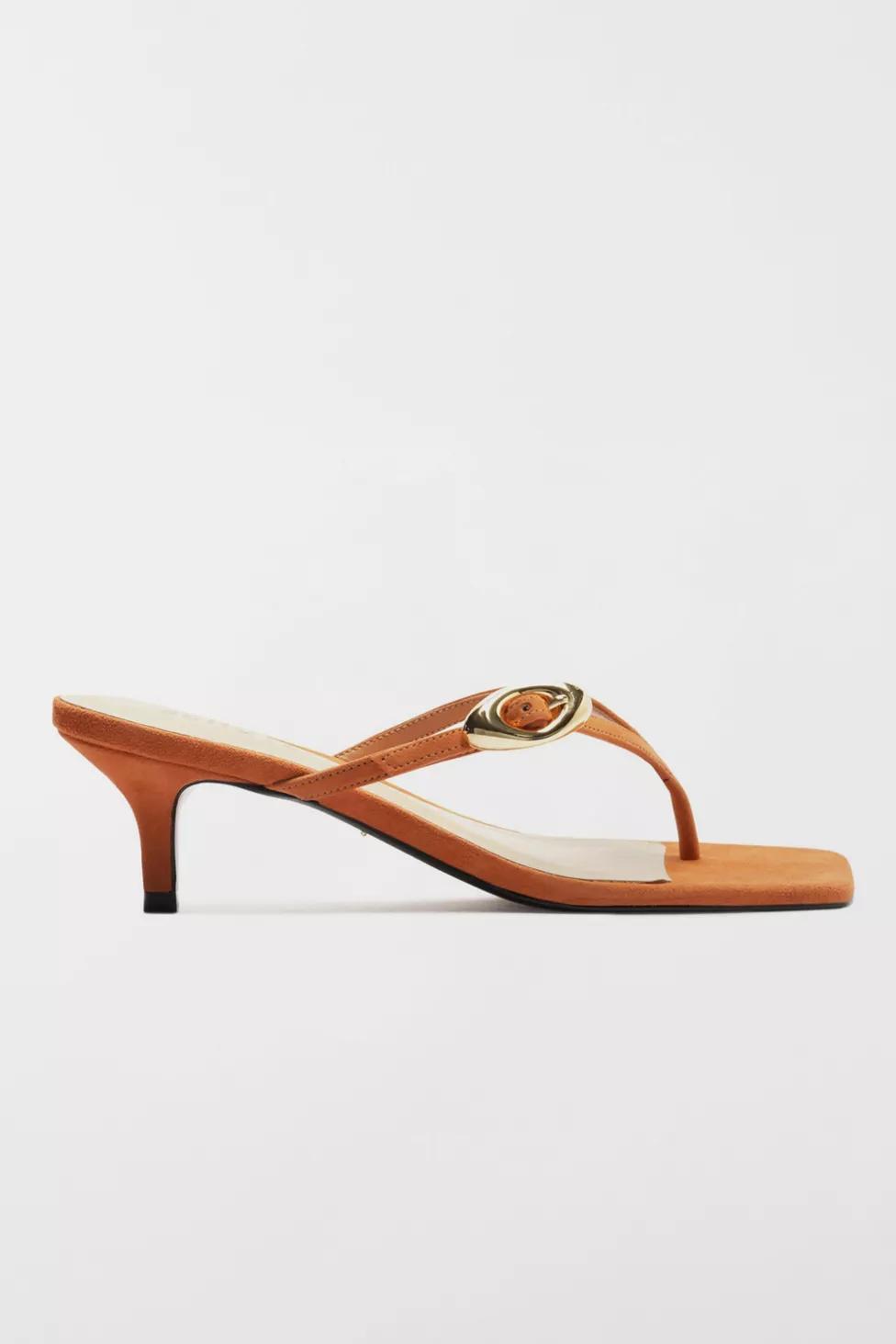 Schutz Nubuck Miriam Thong Heel by SCHUTZ
