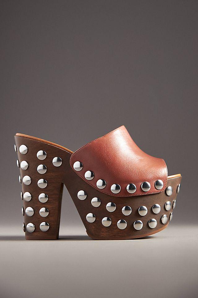 Schutz Raviena Studded Platform Mules by SCHUTZ