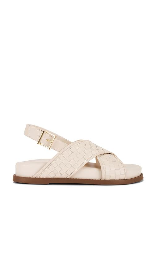Schutz Ruby Sporty Sandal in Cream by SCHUTZ