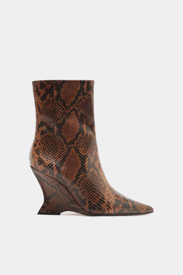 Schutz Siena Snake Print Booties by SCHUTZ