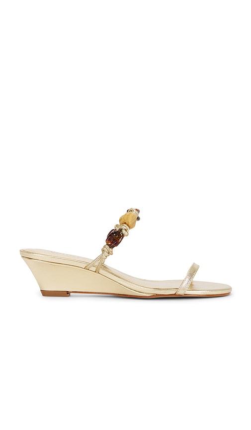 Schutz x REVOLVE Freya Sandal in Metallic Gold by SCHUTZ