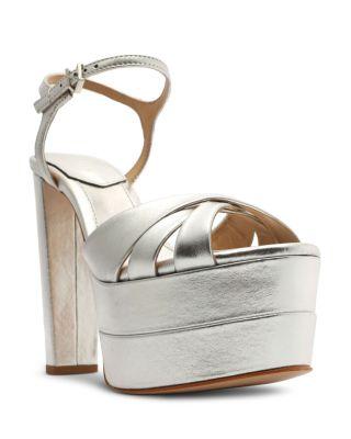 Women's Keefa High Crossover High Heel Platform Sandals by SCHUTZ