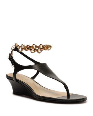 Women's Lys Leather Wedge Sandals by SCHUTZ