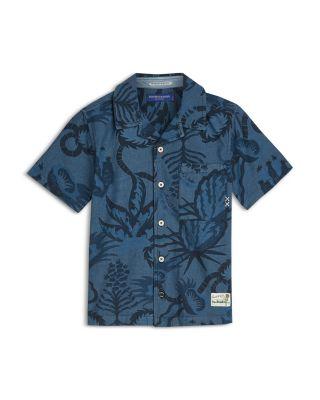 Boys' Allover Print Chambray Short Sleeved Shirt - Big Kid by SCOTCH&SODA