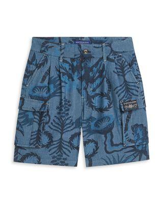 Boys' Allover Print Chambray Shorts - Big Kid by SCOTCH&SODA