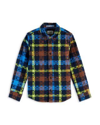 Boys' Flannel Checked Shirt - Big Kid by SCOTCH&SODA