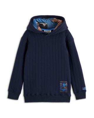 Boys' Quilted Patchwork Hoodie - Little Kid by SCOTCH&SODA