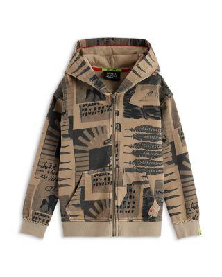 Boys' Relaxed Fit Printed Hoodie - Little Kid by SCOTCH&SODA