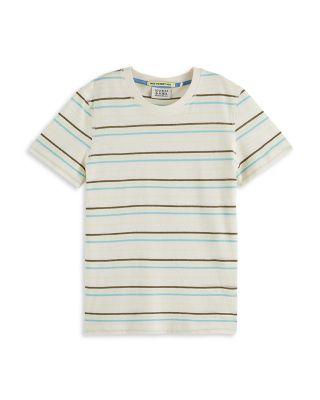 Boys' Relaxed Fit Yard Dyed Striped Tee - Little Kid by SCOTCH&SODA