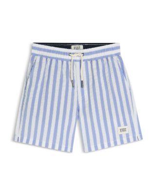 Boys' Striped Mid Length Swim Shorts - Big Kid by SCOTCH&SODA
