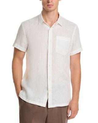 Core Regular Fit Short Sleeve Linen Shirt by SCOTCH&SODA