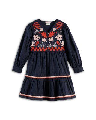 Girls' Clip Jacquard Embroidered Dress - Little Kid by SCOTCH&SODA