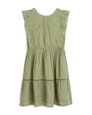 Girls' Embroidered Hem Clip Jacquard Dress - Little Kid by SCOTCH&SODA