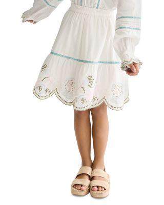 Girls' Embroidered Hem Cotton Skirt - Little Kid by SCOTCH&SODA