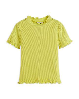Girls' Mock Neck Slim Fit Ribbed Short Sleeved Tee - Little Kid by SCOTCH&SODA