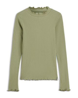 Girls' Ribbed Slim Fit Long Sleeve Tee - Little Kid by SCOTCH&SODA