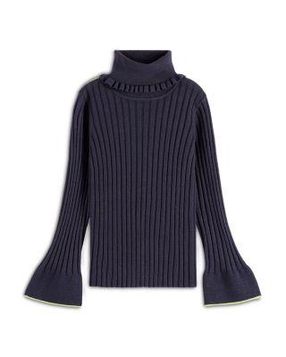 Girls' Rolled Neck Rib Sweater - Little Kid by SCOTCH&SODA
