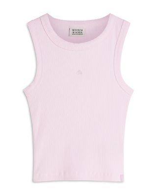 Girls' Seasonal Core Ribbed Slim Fit Tank Top - Little Kid by SCOTCH&SODA