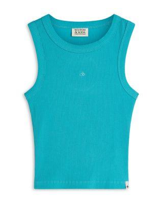 Girls' Seasonal Core Ribbed Slim Fit Tank Top - Little Kid by SCOTCH&SODA