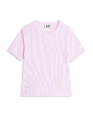 Girls' Seasonal Core Ribbed Slim Fit Tee - Little Kid by SCOTCH&SODA