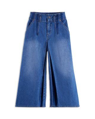 Girls' The Wave Customized Wide Jeans in Navy - Little Kid by SCOTCH&SODA