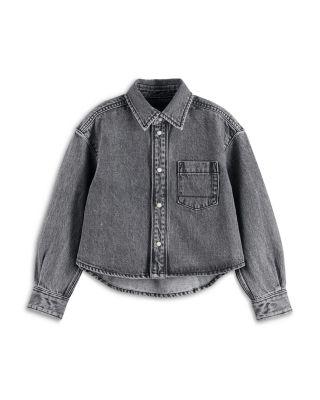 Girls' Washed Black Denim Overshirt - Little Kid by SCOTCH&SODA