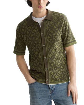 Jacquard Knit Patterned Shirt by SCOTCH&SODA