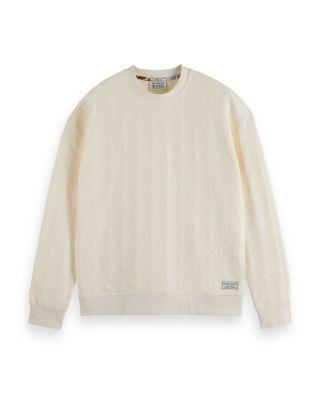 Jacquard Regular Fit Terry Sweatshirt by SCOTCH&SODA