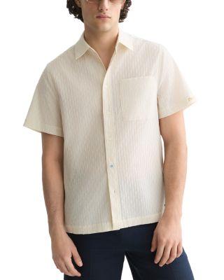 Jacquard Seersucker Regular Fit Short Sleeved Shirt by SCOTCH&SODA