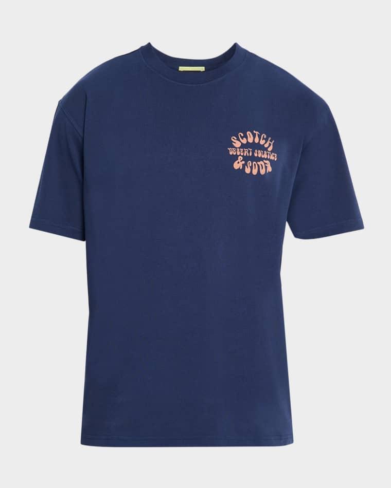 Men's Graphic Logo Cotton T-Shirt by SCOTCH&SODA