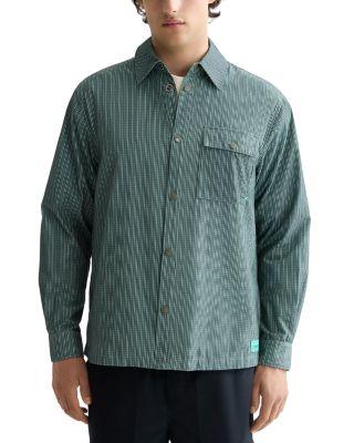 Relaxed Fit Micro Check Structured Shirt by SCOTCH&SODA