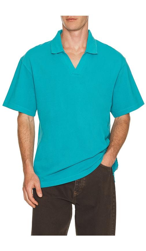 Scotch & Soda 3 Crossed Pique Garment Dyed Polo in Blue by SCOTCH&SODA