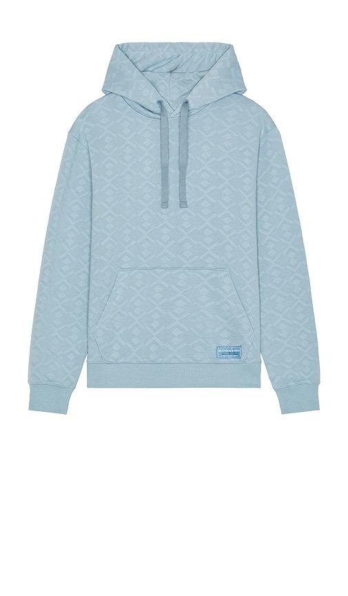 Scotch & Soda Jacquard Terry Hoodie in Baby Blue by SCOTCH&SODA