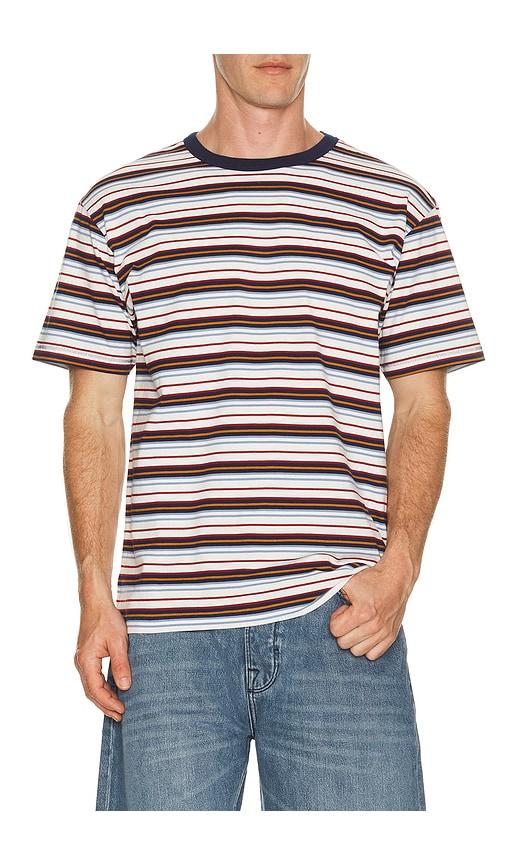 Scotch & Soda Relaxed Fit Yarn Dyed T-Shirt in Blue by SCOTCH&SODA