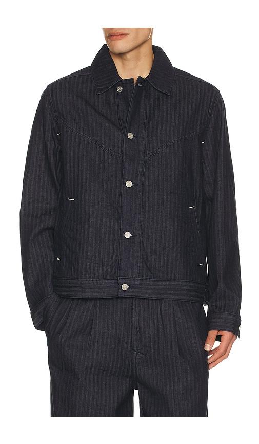 Scotch & Soda Western Detail Trucker Jacket in Navy by SCOTCH&SODA