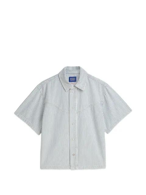 vertical-stripe western-yoke shirt by SCOTCH&SODA