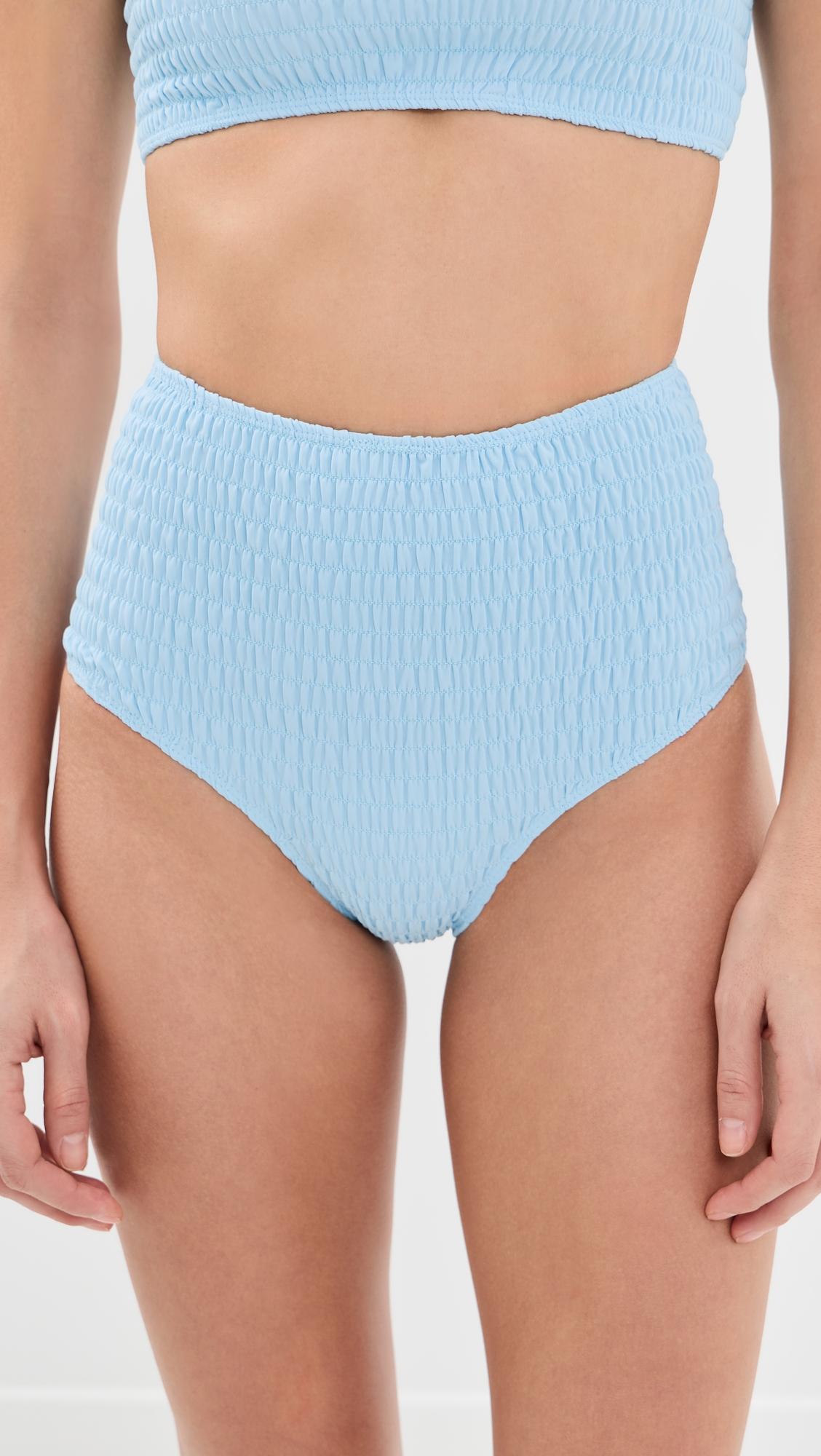 Amabel Smocked Bikini Bottoms by SEA NEW YORK