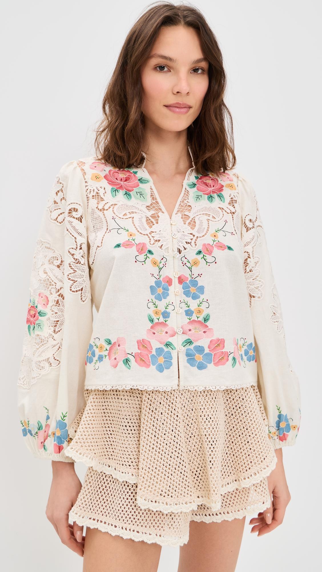 Astrid Embroidery Blouse by SEA NEW YORK