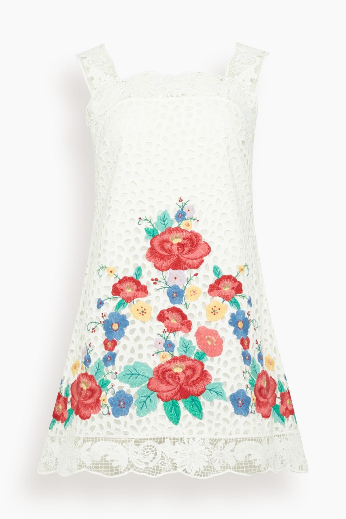Astrid Embroidery Tank Dress in Multi by SEA NEW YORK