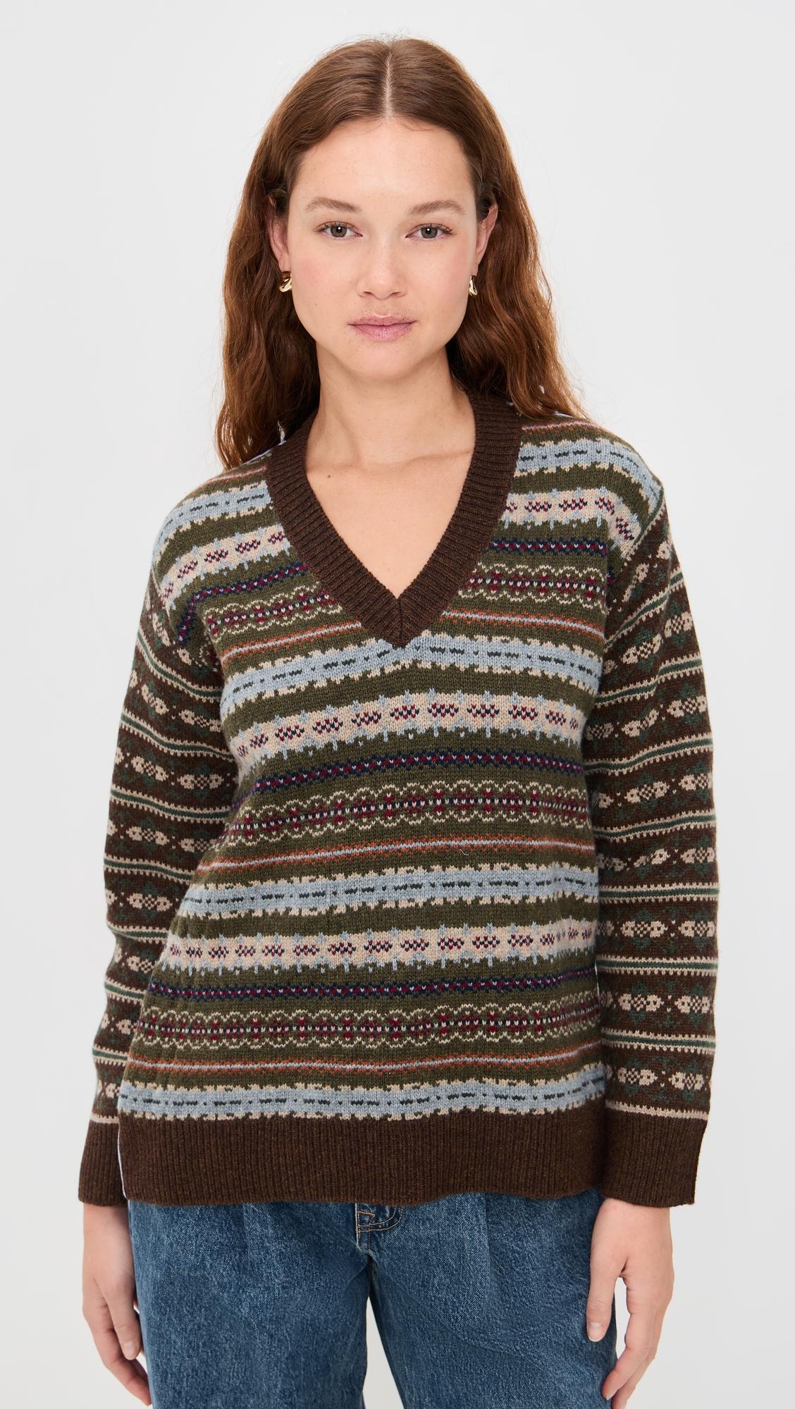 Ciara Fair Isle Knit Sweater by SEA NEW YORK