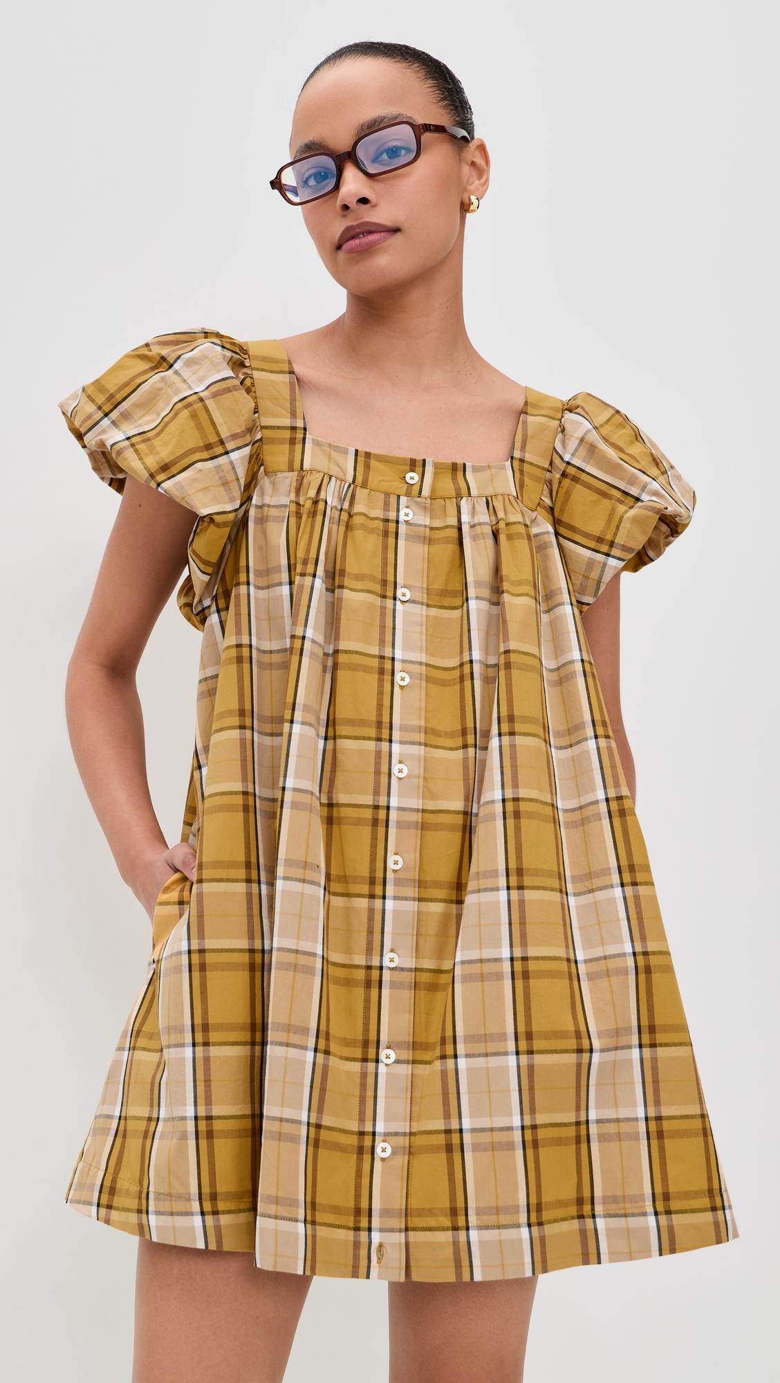 Copeland Plaid Mini Dress by SEA NEW YORK