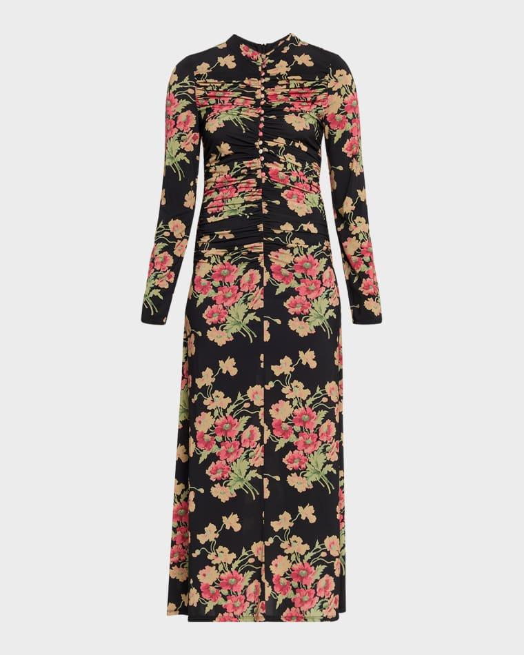 Cornelia Floral Long-Sleeve Midi Dress by SEA NEW YORK