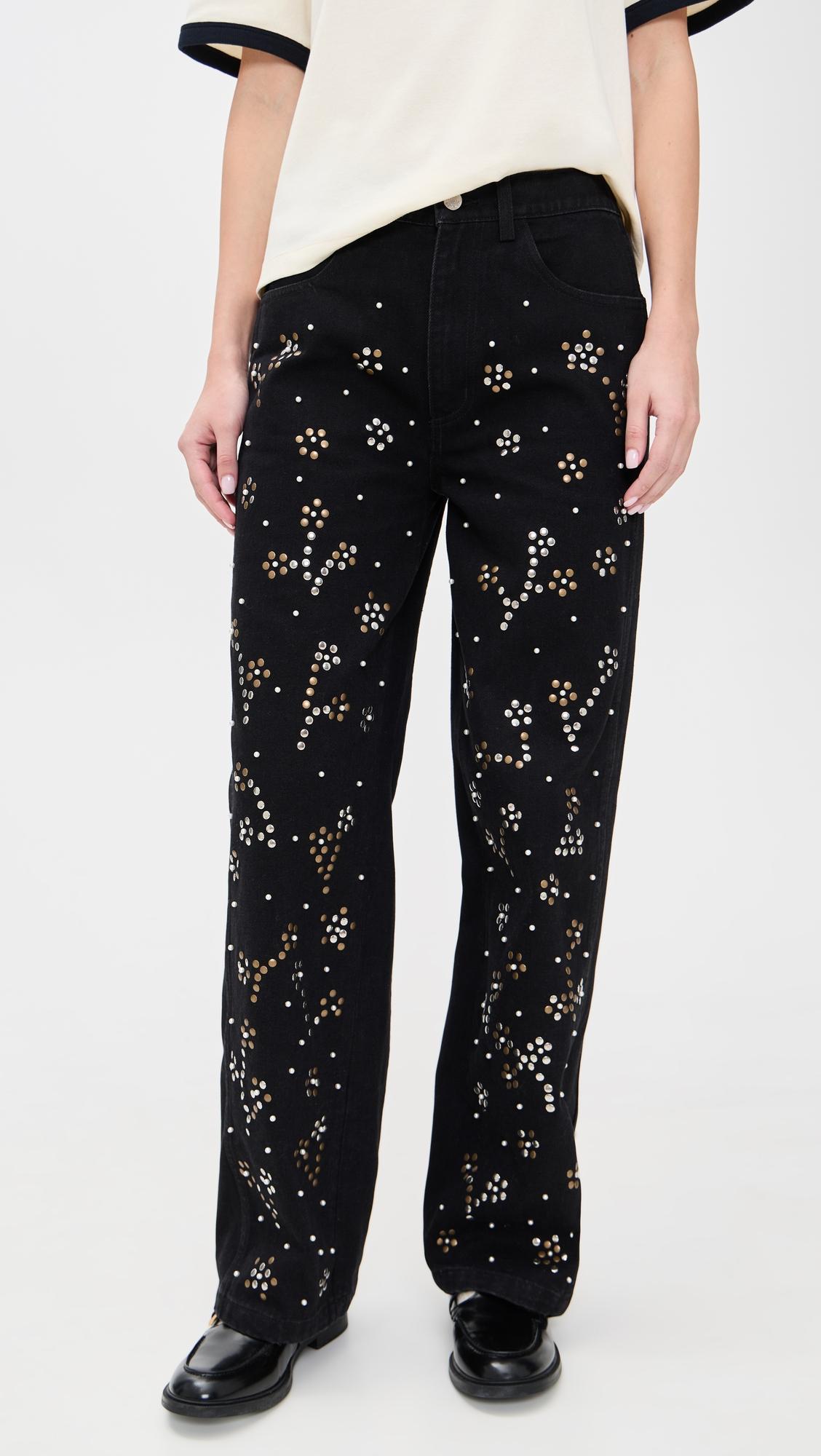 Etta Denim Studded Jeans by SEA NEW YORK