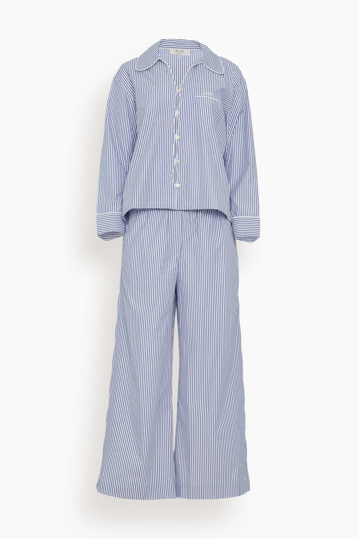 Farrington Sleepwear Scallop Pajama Set in Multi by SEA NEW YORK