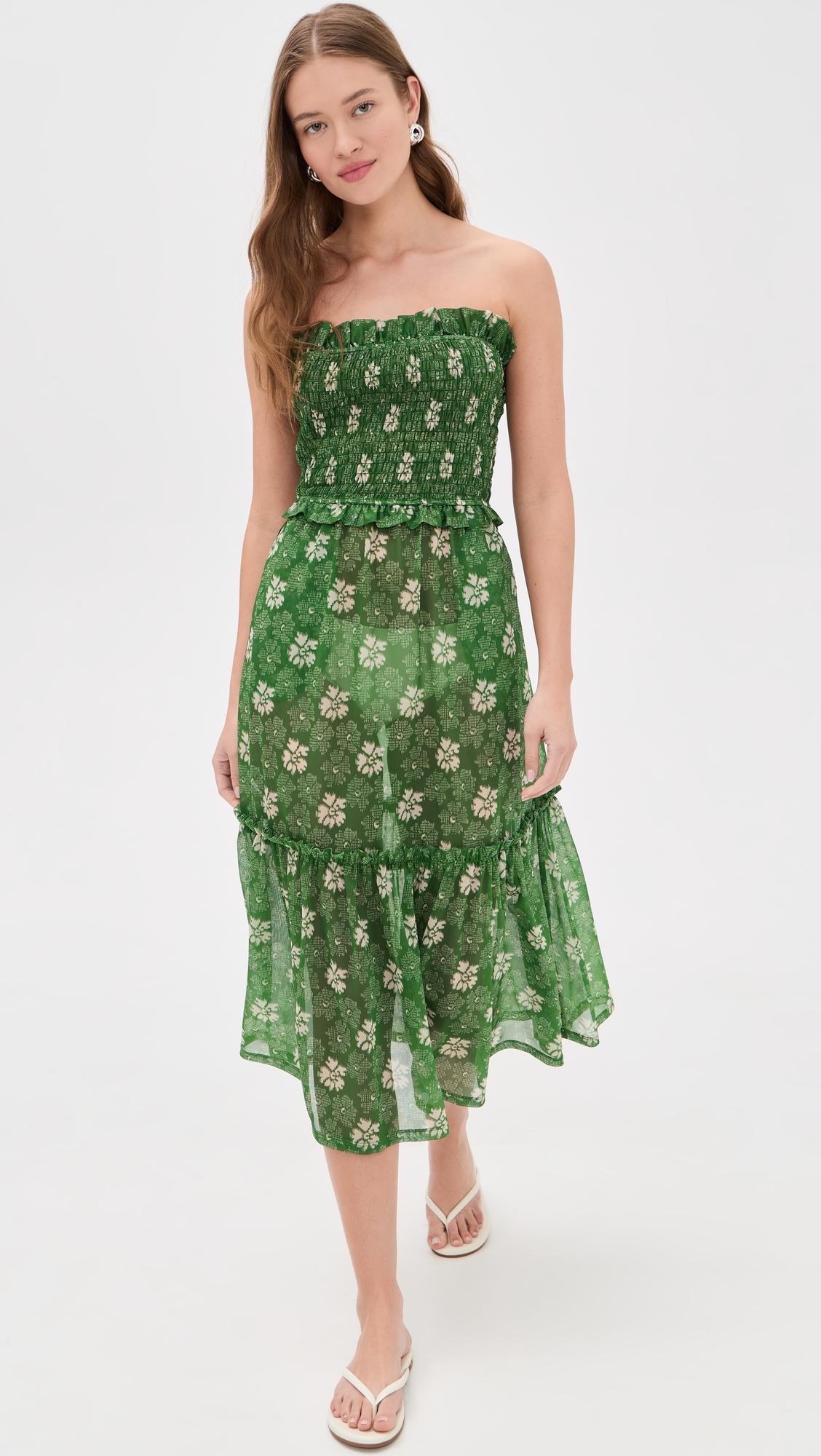 Gloria Print Smocked Dress by SEA NEW YORK