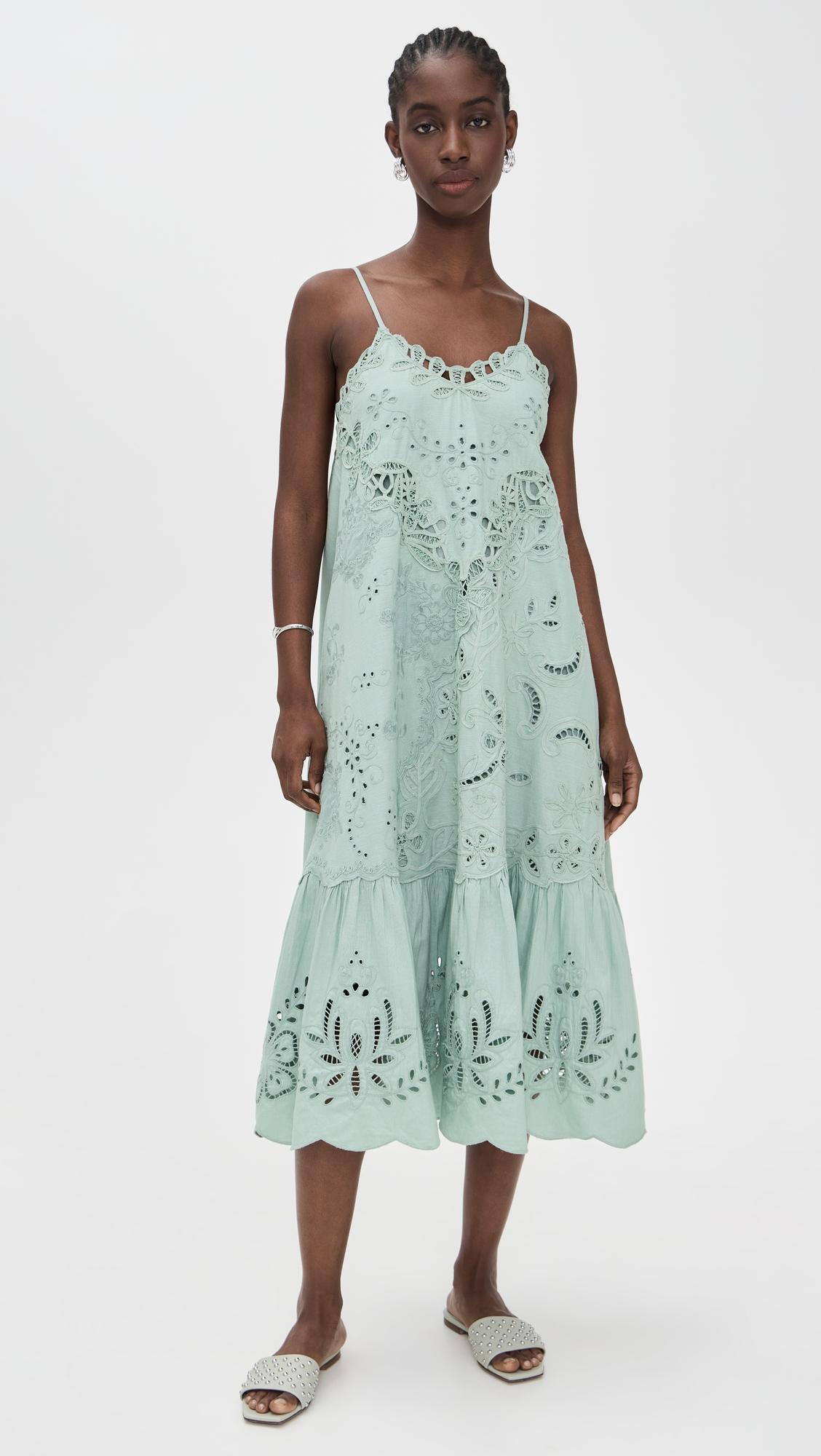 Iyla Soutache Slip Midi Dress by SEA NEW YORK