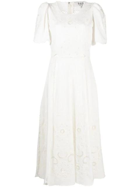 Kiara embroidered midi dress by SEA NEW YORK