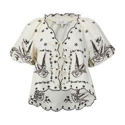 Kingsley embroidery tie front top by SEA NEW YORK
