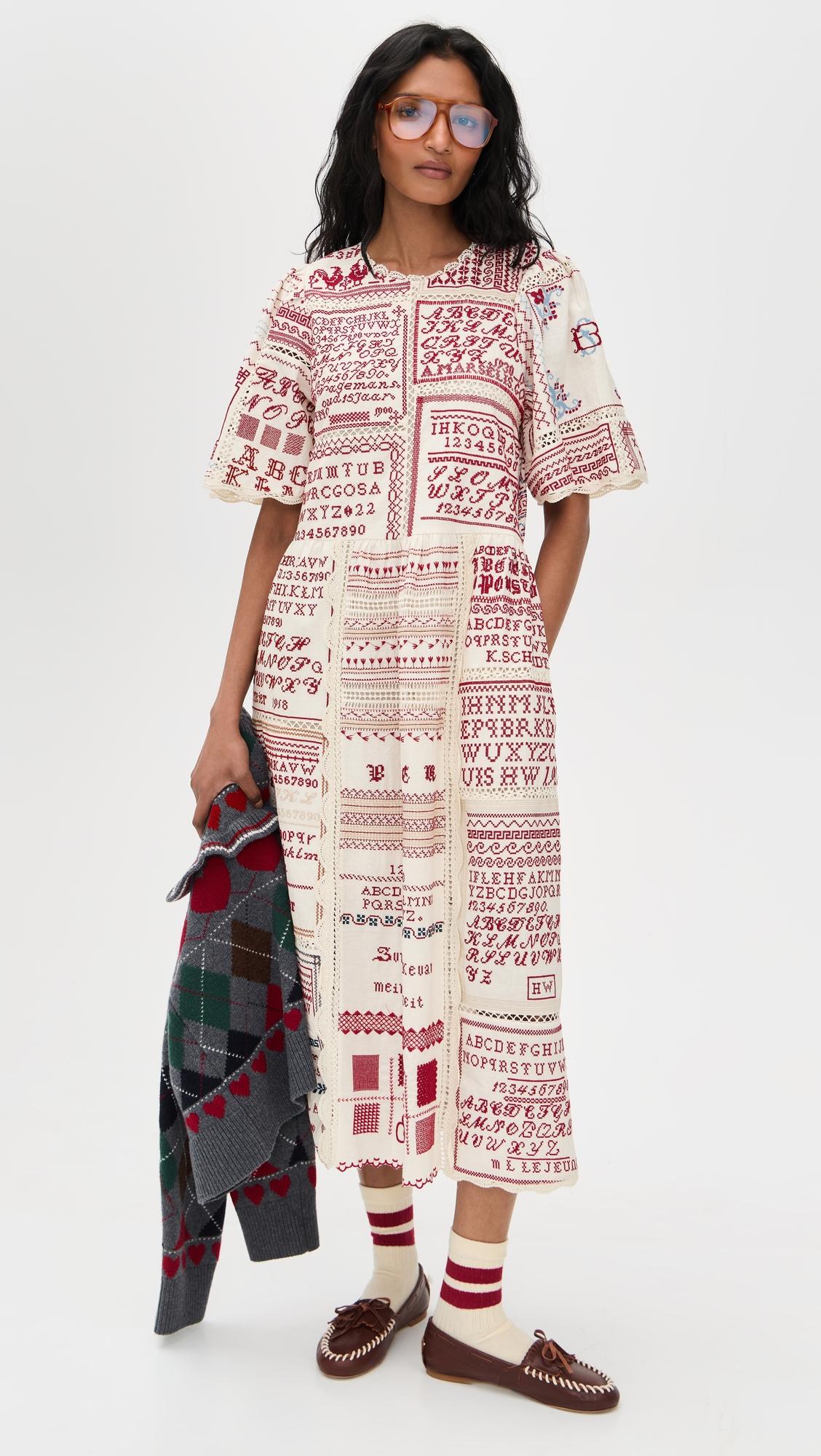 Kit Embroidered Midi Dress by SEA NEW YORK